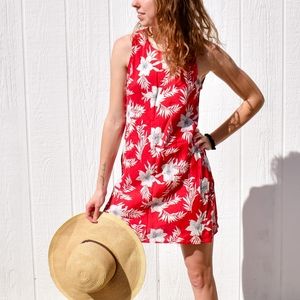 Red Tropical Dress